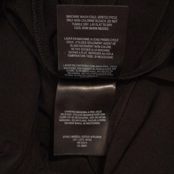 T Tahari | Black Sleeveless Cowl Neck Ruched Side Asymmetrical Hem Dress Size L - Picture 8 of 8